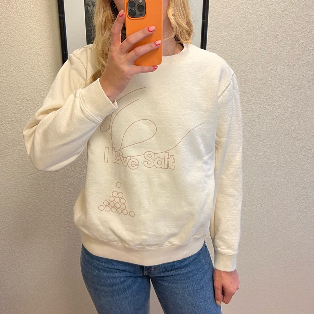 Molly Baz I Love Salt crewneck sweatshirt